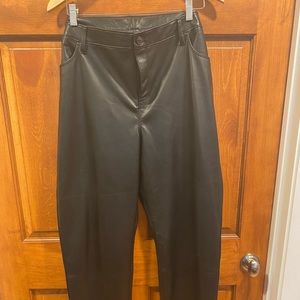Chicos faux leather pants Chicos size 3.5. Excellent condition worn once